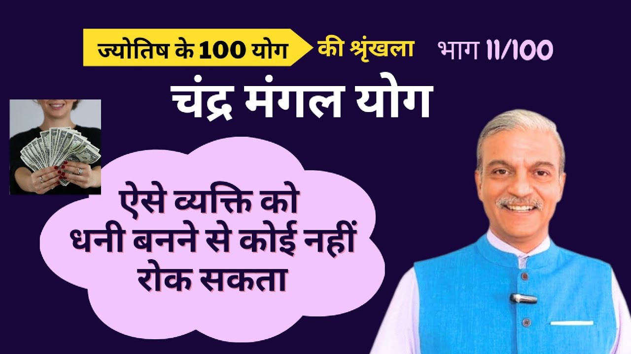 चंद्र मंगल योग या युति Chandra mangal yog or yuti - Part 11 of 100 Yogas in astrology