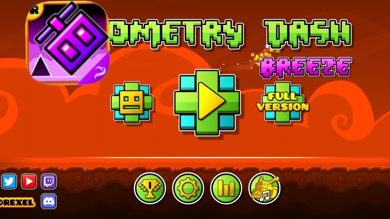 Играю в Geometry Dash Breeze | Geometry Dash Breeze 
