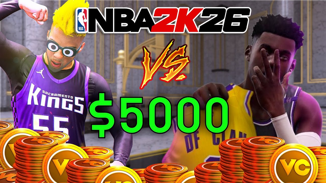 5000 Dollar Wager VS. Power DF! I RAGED in NBA 2K26!!