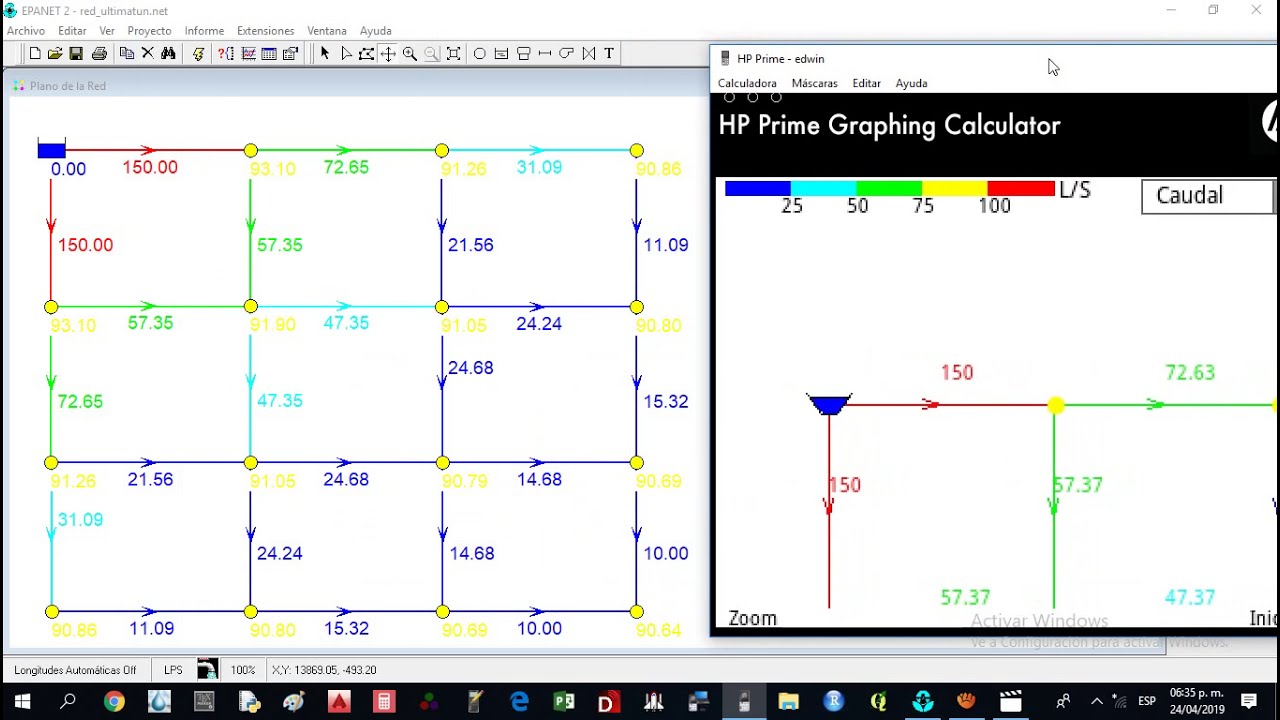PipeCalc (HP Prime) . VERIFICANDO RESULTADOS