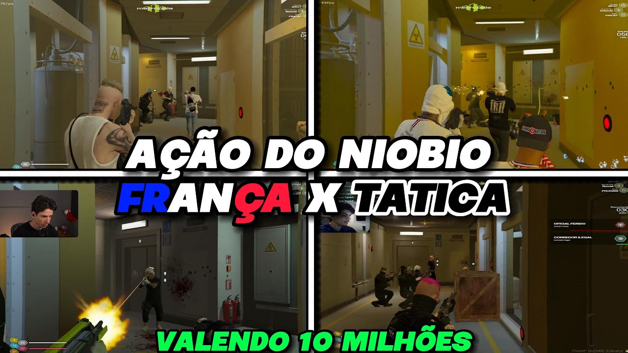 AÇÃO DO NIOBIO | FRANÇA X TATICA | VALENDO 10 MILHÕES