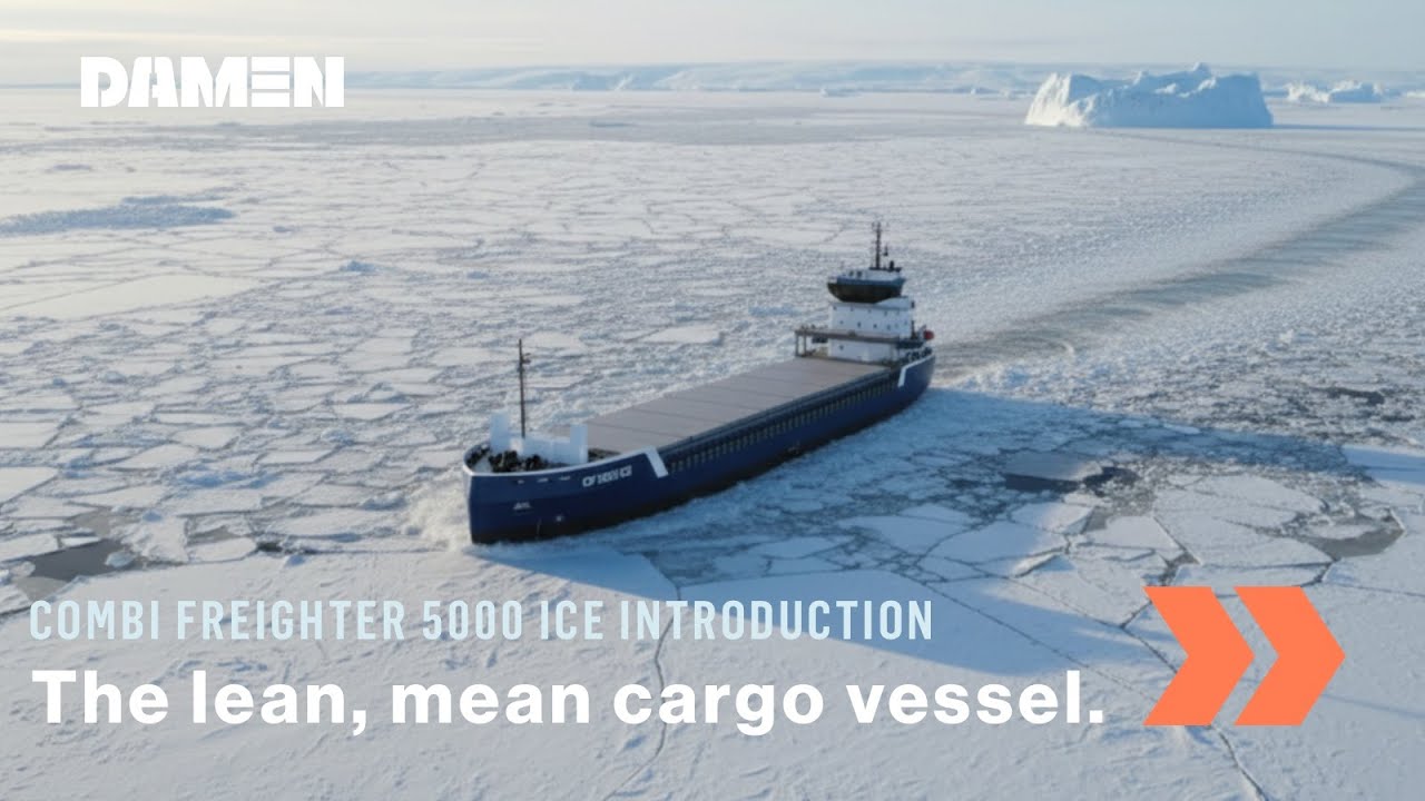 Combi Freighter 5000 ICE: efficient in open water, superior in ice | Damen