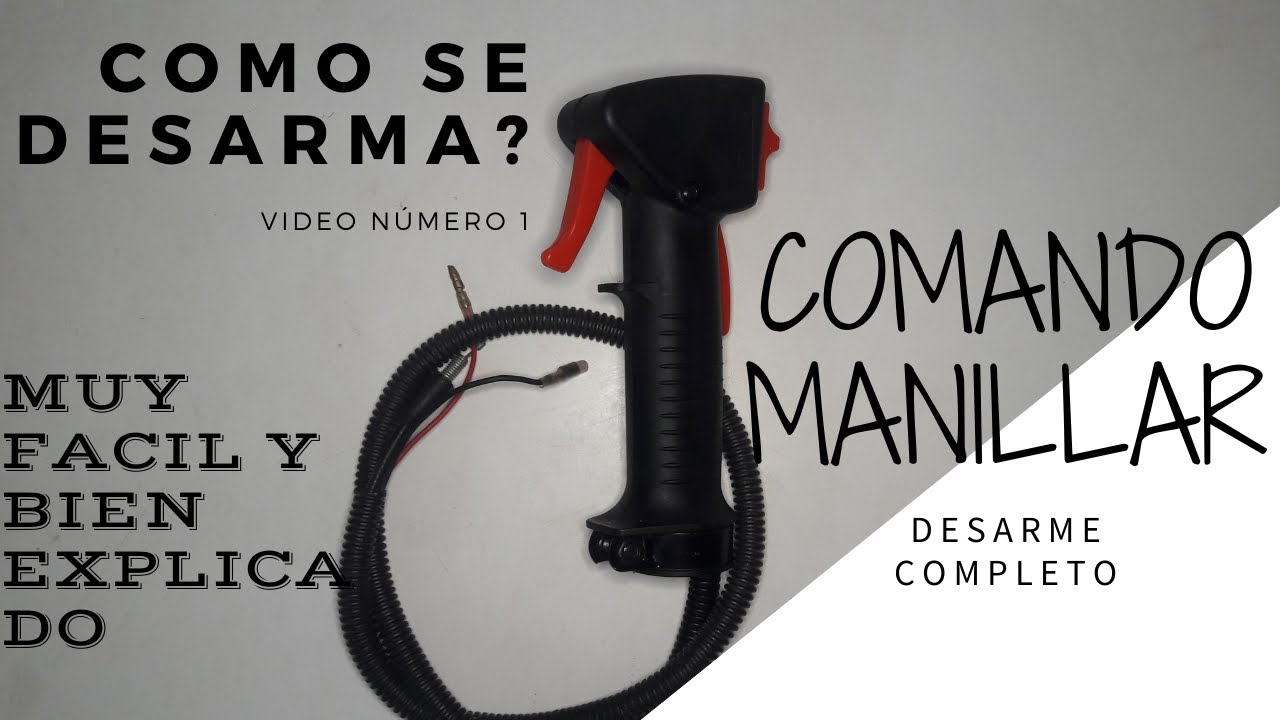 Como reparar  comando manillar acelerador de una desmalezadora china BIEN EXPLICADO  parte1