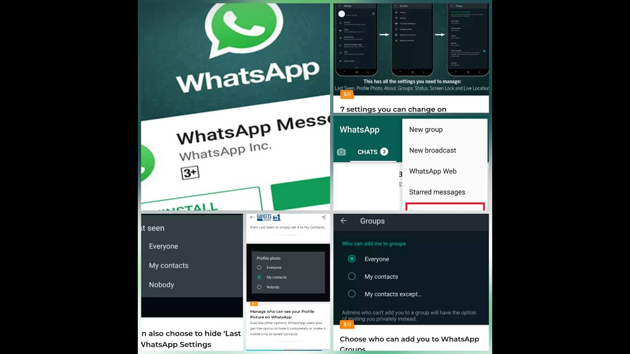 Whatsapp important 7 setting everybody should know,, learn with #Hany&tech