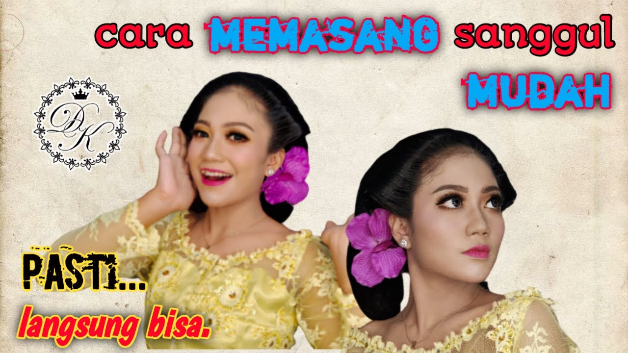 tutorial pemasangan subal sanggul jawa MUDAH, praktis..
