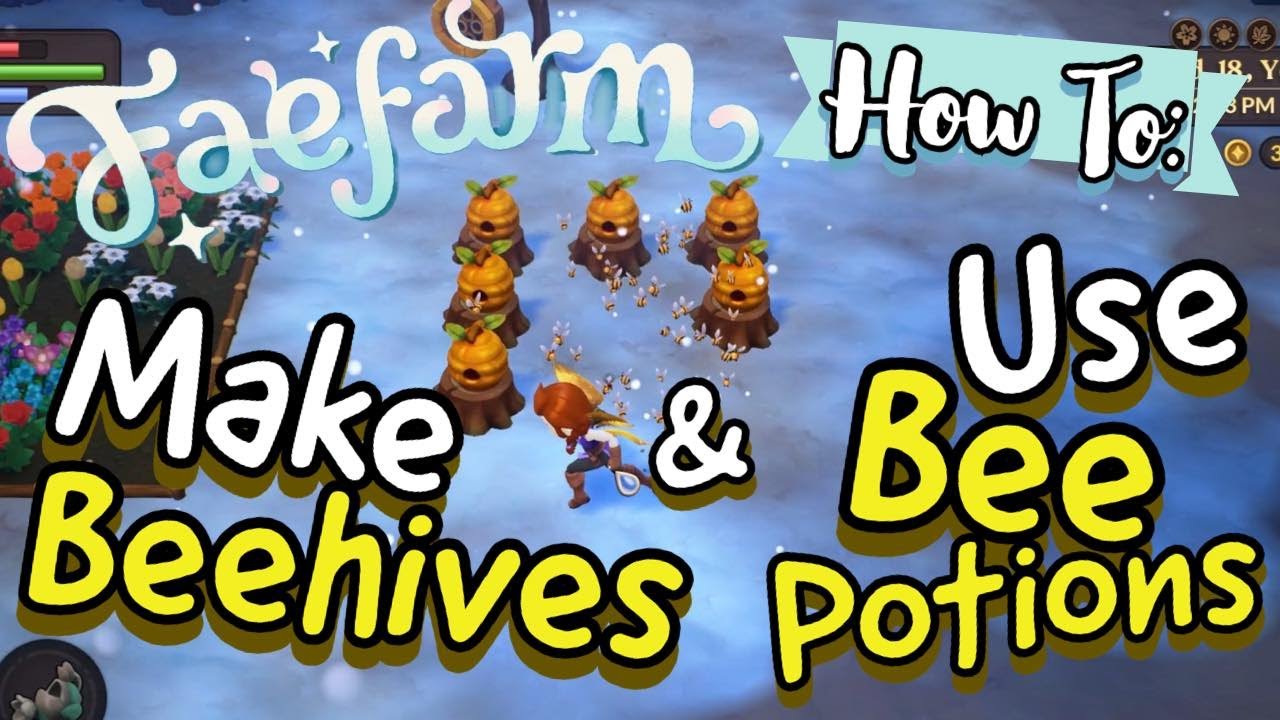 Fae Farm Bee Hives and Jar of Bees