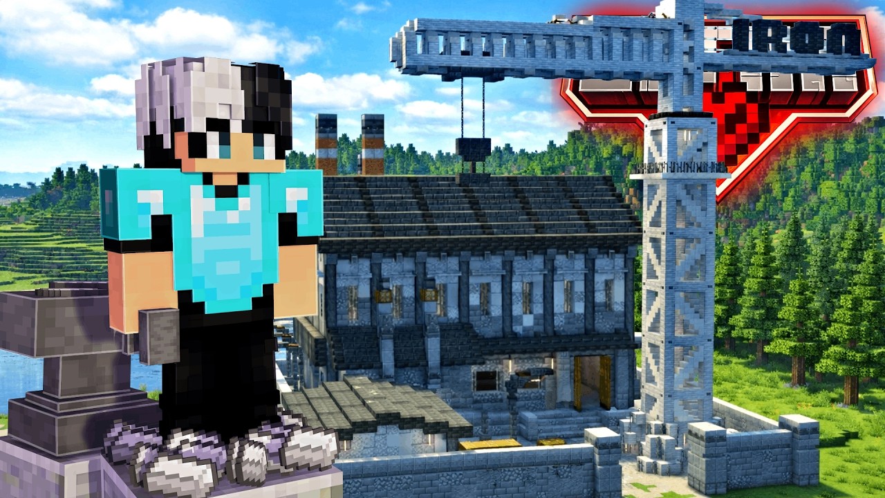 I built the BIGGEST Automated Factory in Minecraft Hardcore.