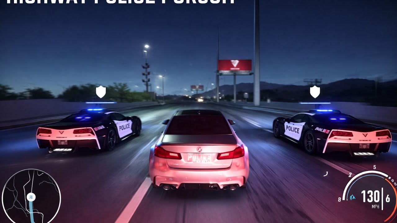 Highway police pursuit