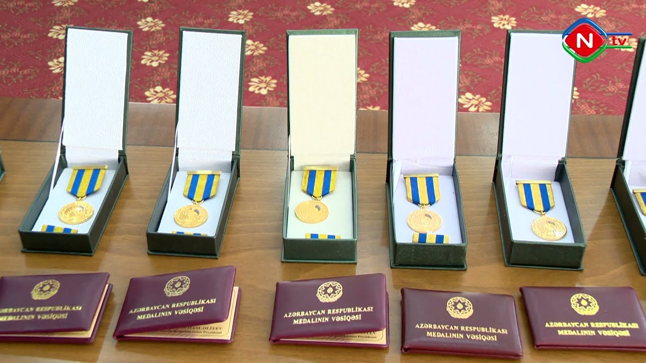 Naxçıvanda  şəhid ailələrinə, qazilərə və müharibə iştirakçılarına medallar təqdim olunub