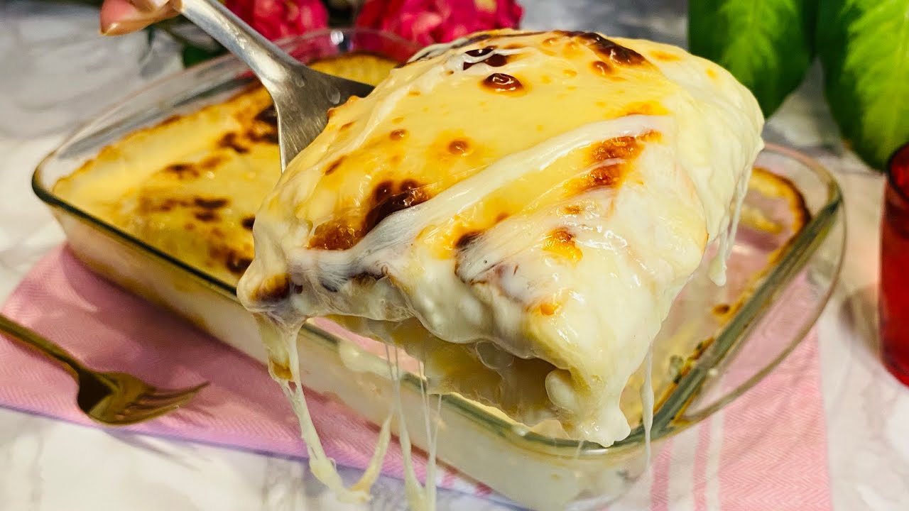 وصفة سريعة لكراب مالحة في الفرن بطريقة ساهلة و بنّة لا تقاوَم 😋crèpe salée très facile