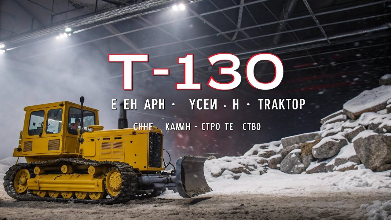 Т-130 — ЛЕГЕНДАРНЫЙ ГУСЕНИЧНЫЙ ТРАКТОР СССР | СНЕГ, КАМНИ, СТРОИТЕЛЬСТВО