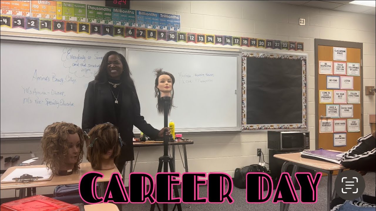 My First Career Day as A Cosmetology Teacher🥰