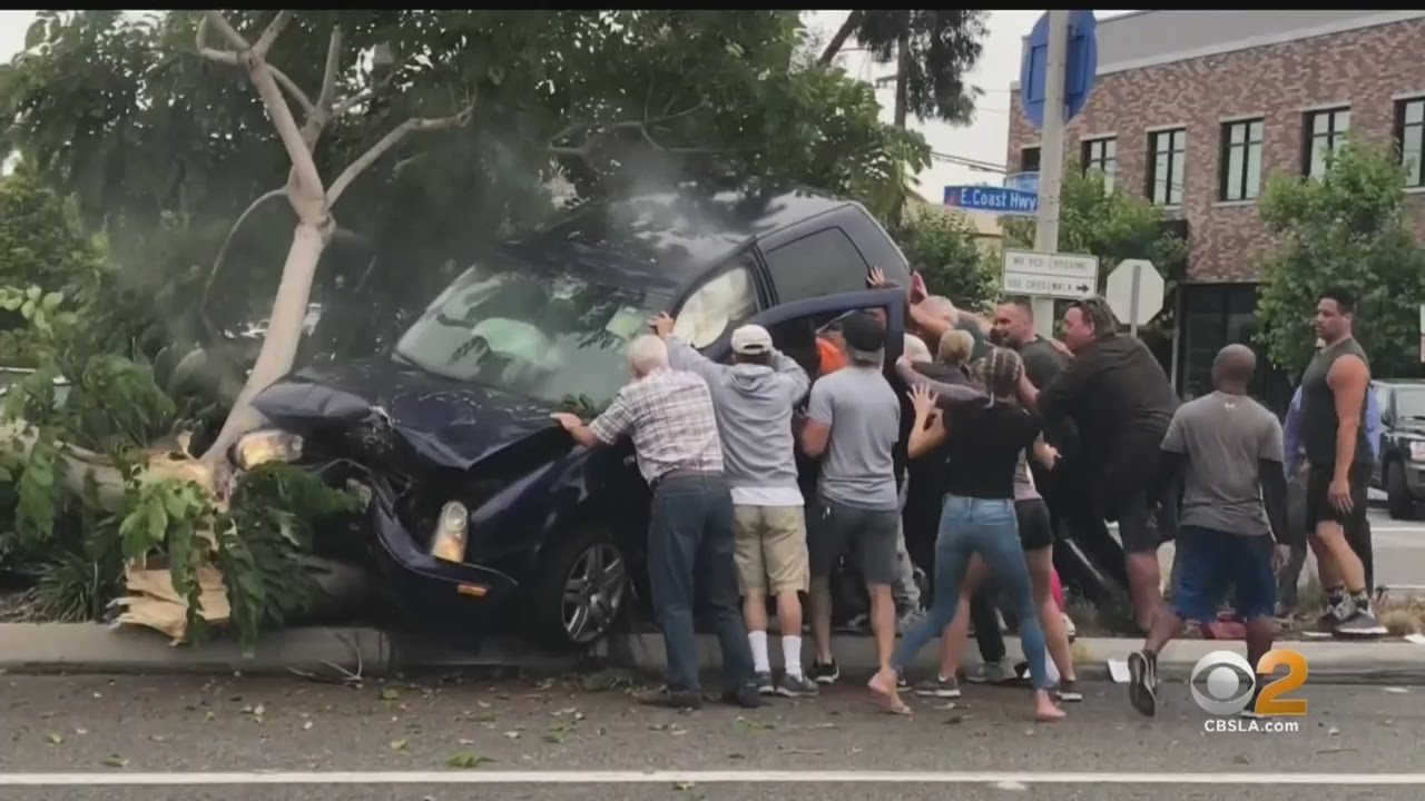 Good Samaritans Join Forces To Stop Vehicle From Overturning After Crash