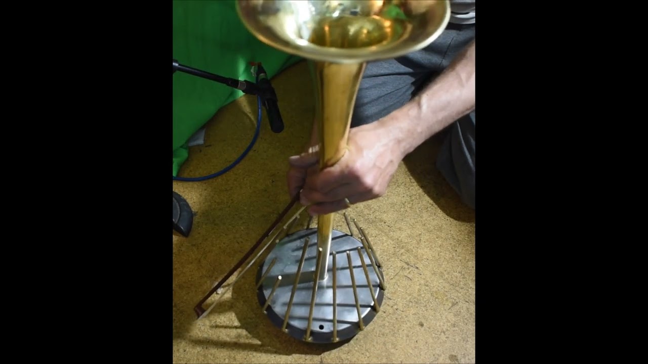 Waterphone vintage Trombone. SOLD. 2023. Super-sonic instruments. Etsy.com/uk/shop/londonsupersonic