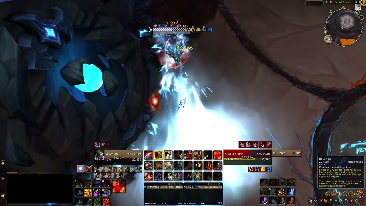 Level 80 Protection Warrior Solo: Kurog Grimtotem (Heroic difficulty)