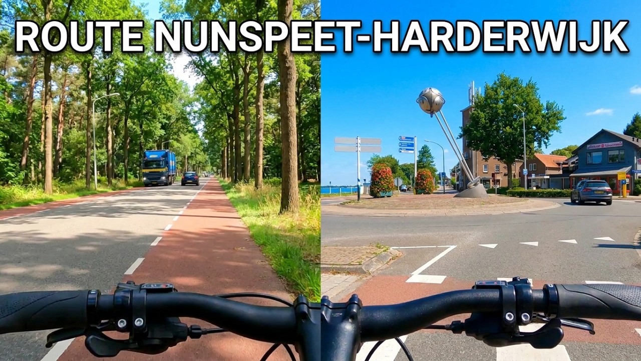 Nederland - fietsland. Route Vanaf Nunspeet naar Harderwijk. Knooppunten route 12 Juni 2022