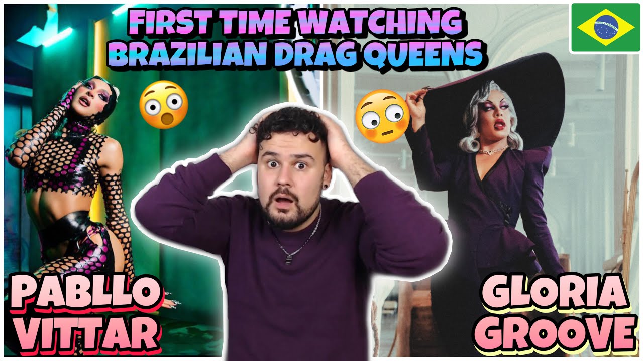 FIRST TIME REACTION TO BRAZILIAN DRAG QUEENS: GLORIA GROOVE - LEILÃO // Pabllo Vittar - Number One