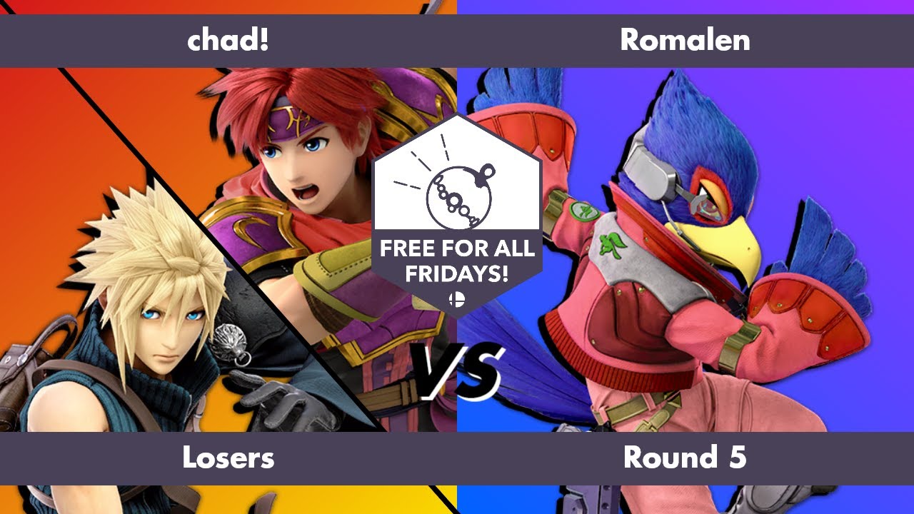 Free for All Fridays 78 Losers Round 5: chad! (Cloud, Roy) vs Romalen (Falco)
