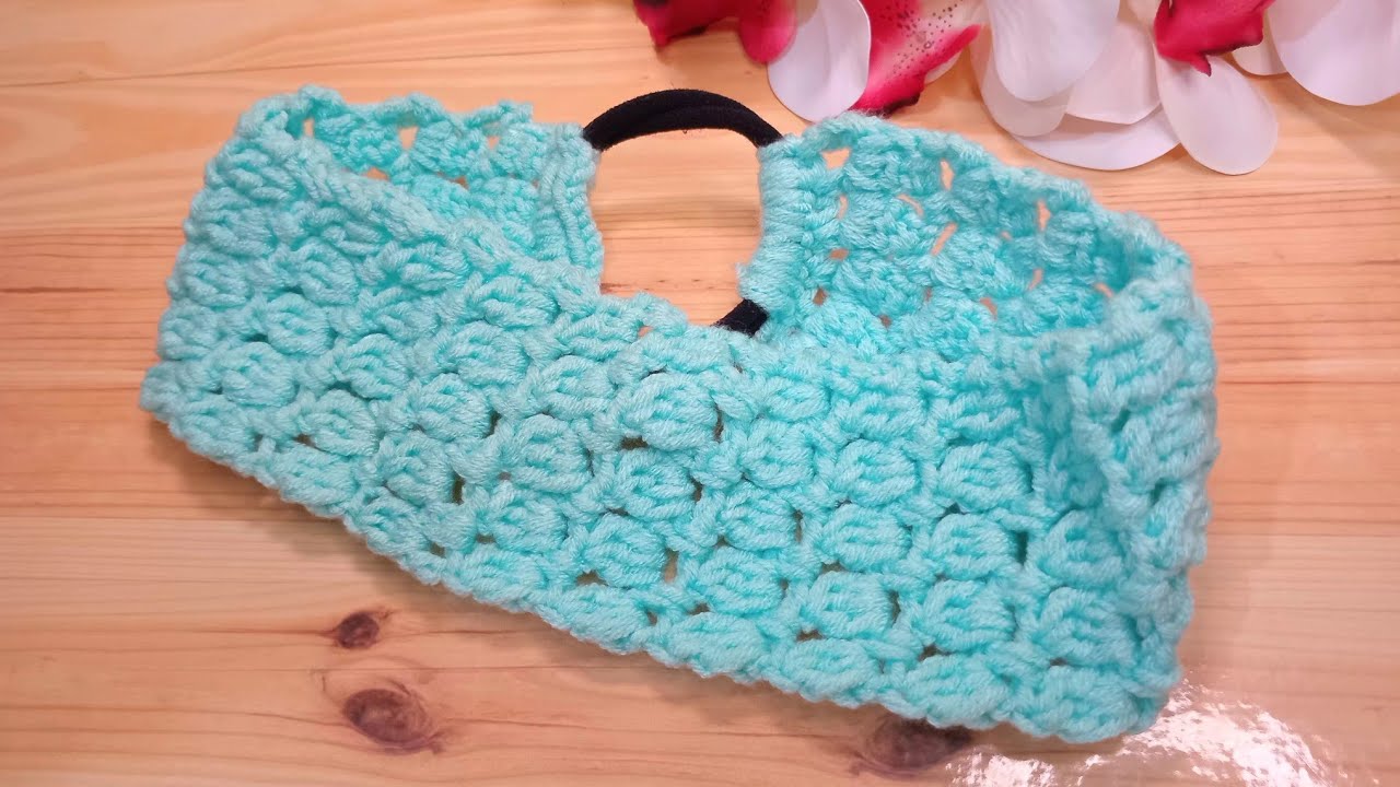 DIY | Crochet Headband Simple | Bandana Rajut untuk Pemula Step by Step