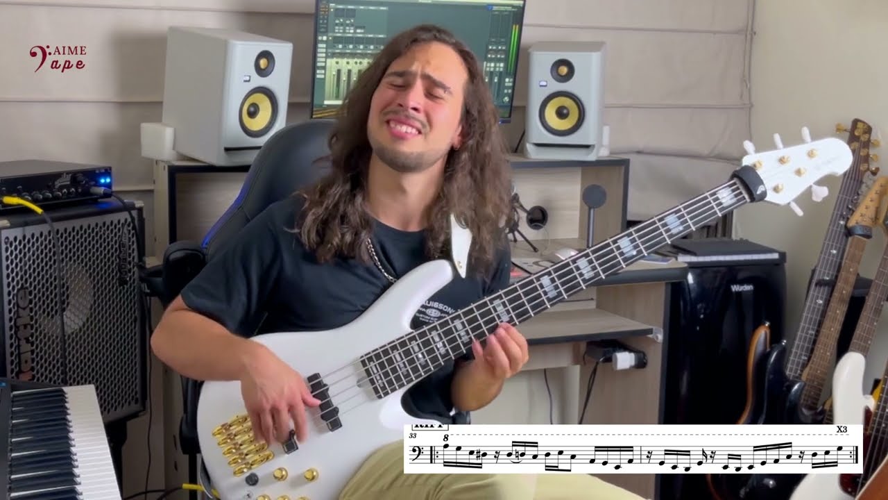 Aprieta - Vincen Garc&iacute;a ( Bass cover with music sheet)