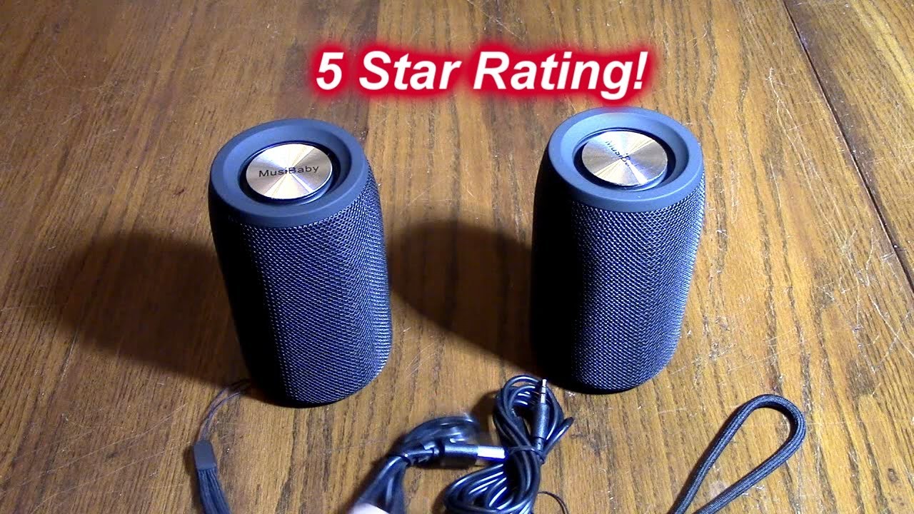 ВАУ! Беспроводная Bluetooth-колонка MusiBaby M68, водонепроницаемая, с возможностью сопряжения дв...