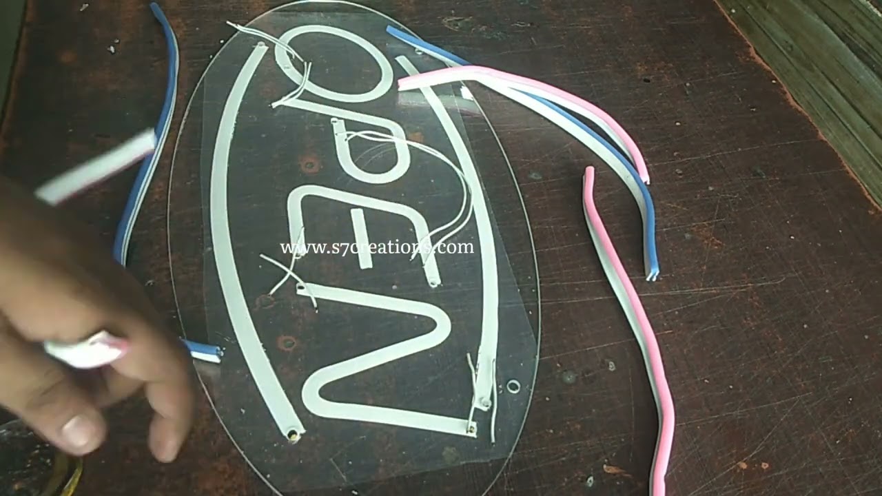 Make a Neon Sign board | नियोन साइन बोर्ड कैसे बनायें | Easy Way | Full Process | S7Creations | 2022