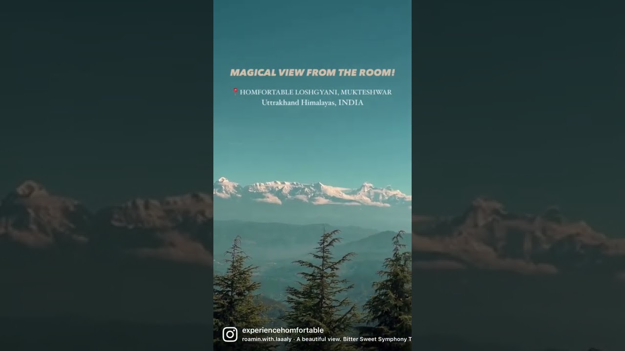 A magical view from your rooms; Himalayas in its grandeur!