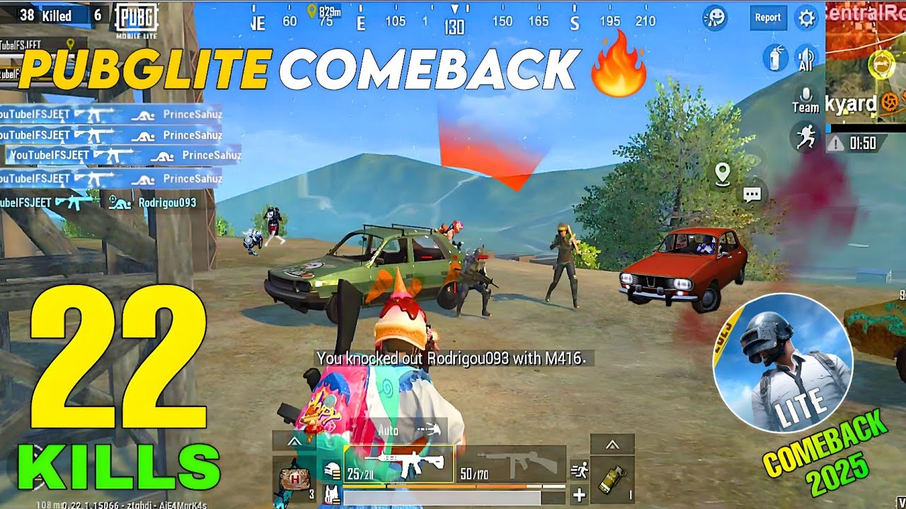 22 KILLS 😱 PUBG LITE COMEBACK 2025 SOLO VS SQUAD FULL RUSH INTENSE GAMEPLAY - IFSJEET