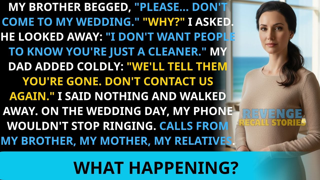 My Brother Begged Me Not to Attend His Wedding — On the Big Day, My Phone Wouldn’t Stop Ringing