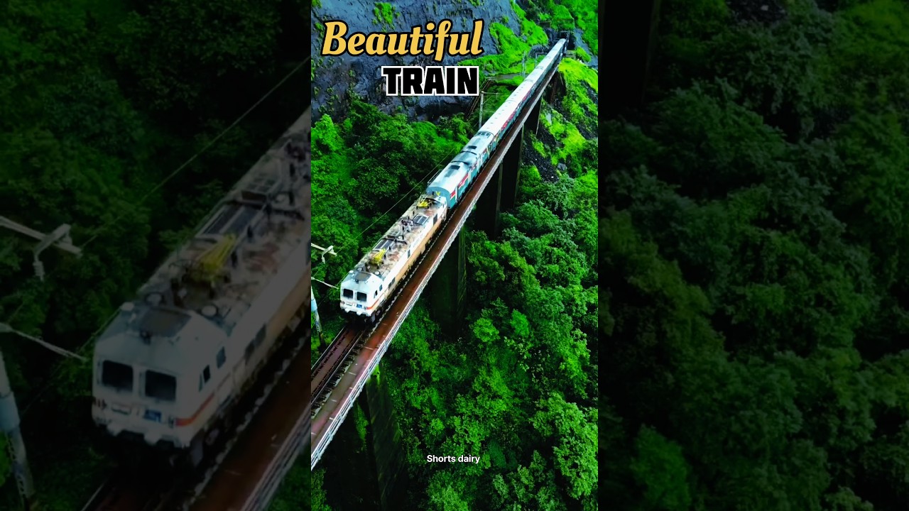 Beautiful train in Kerala ✨#kerala #travel #shortsfeed#nature