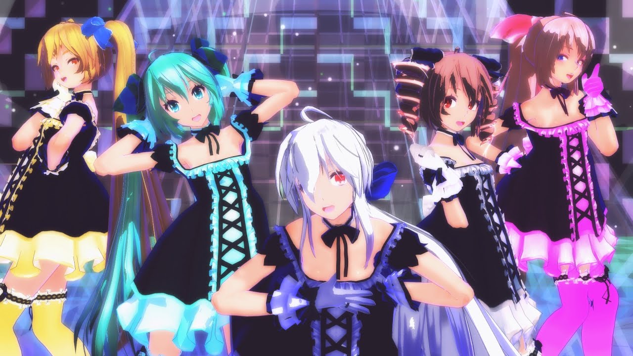 【MMD】Carry Me off　Tda式 テト ミク ハク ルカ ネル( Tda Teto Miku Haku Luka Neru )
