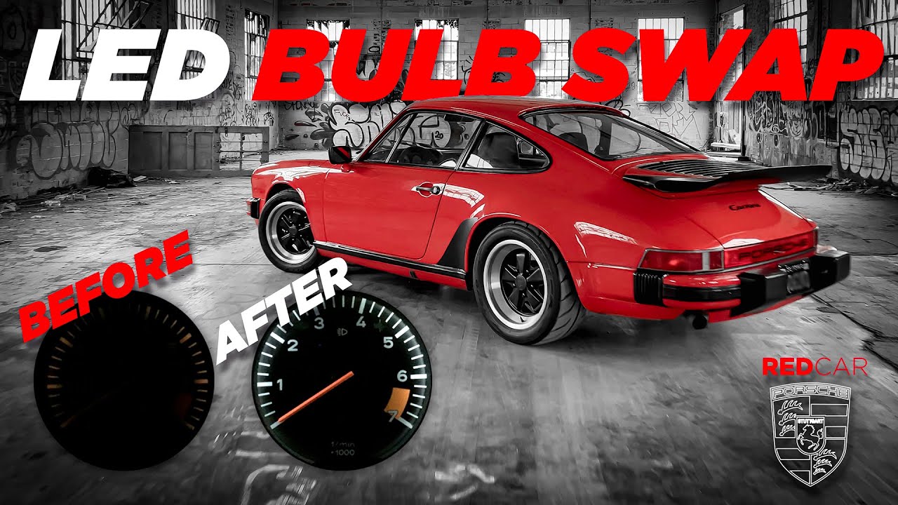 How to replace Porsche 911 LED instrument gauge bulbs.