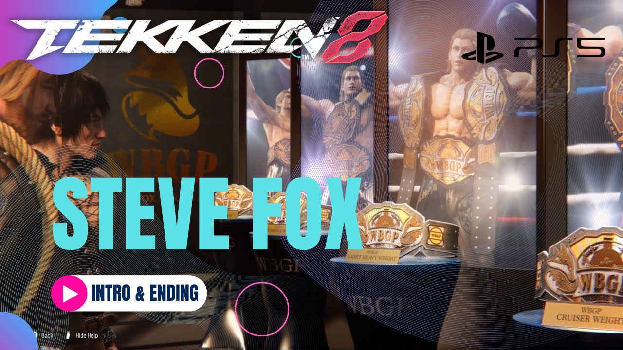 Tekken 8 - All Steve Fox Cinematic Intro & Ending - CUTSCENES