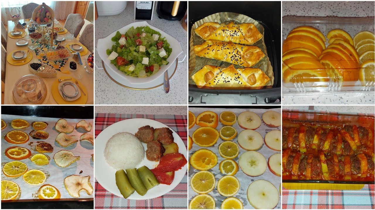 QONAGLARIM ÇAYA GƏLDİ | AXŞAM YEMƏYİ | MEYVƏ QURUDMAQ🍊🍋🍏 QIZIL MAGAZASI💍|