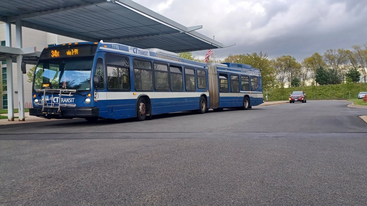 Ride on CTtransit #1110 on route 34x
