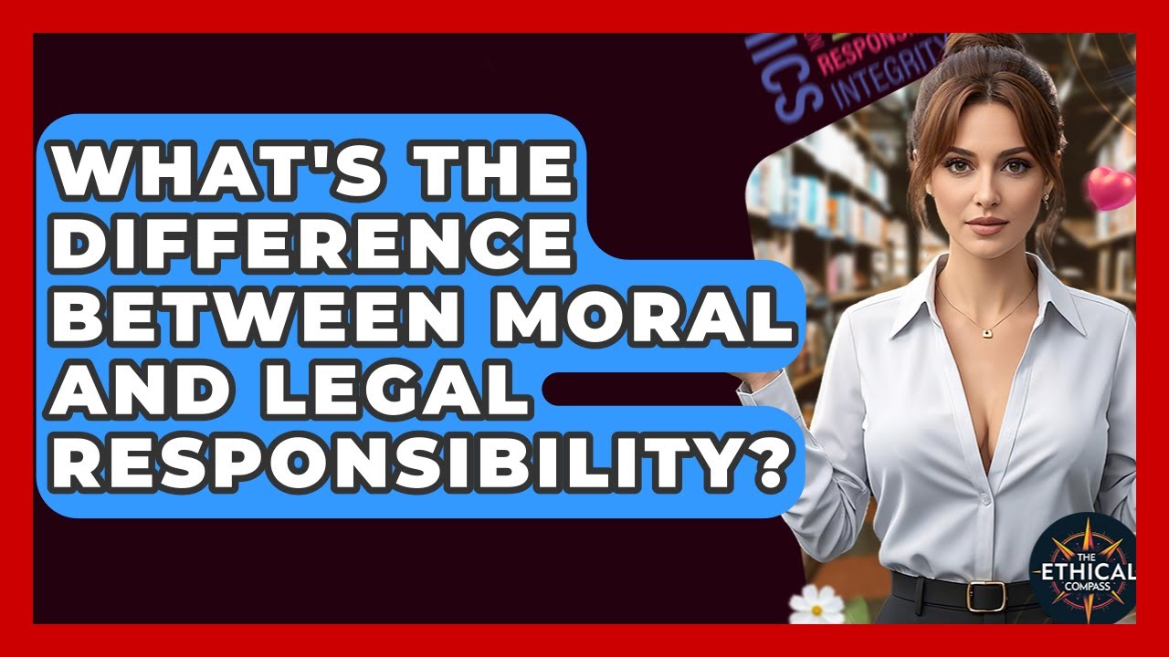 What's The Difference Between Moral And Legal Responsibility? - The Ethical Compass
