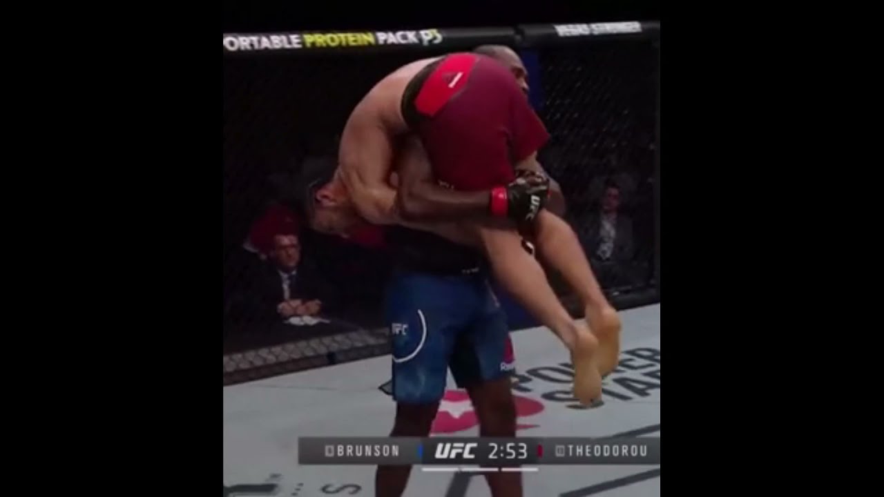 Derek Brunson SLAMS Elias Theodorou