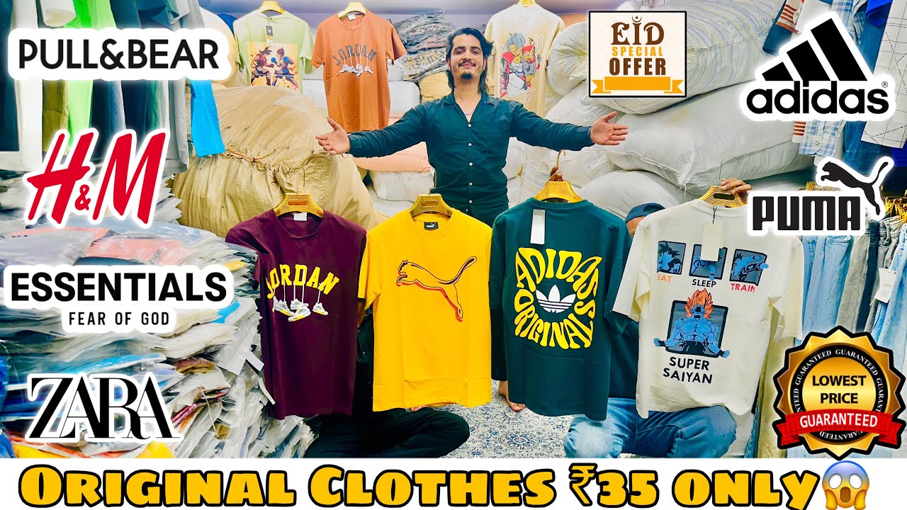💯 Original Summer Clothes Starts ₹35 Only 😱 Export Surplus | Biggest Wholesaler In Delhi Mens Wear
