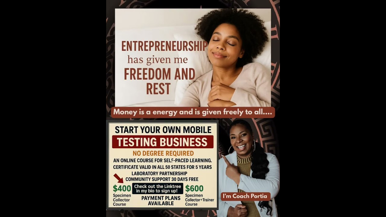 Entrepreneurship has given me freedom and rest: Become a Specimen Collector today