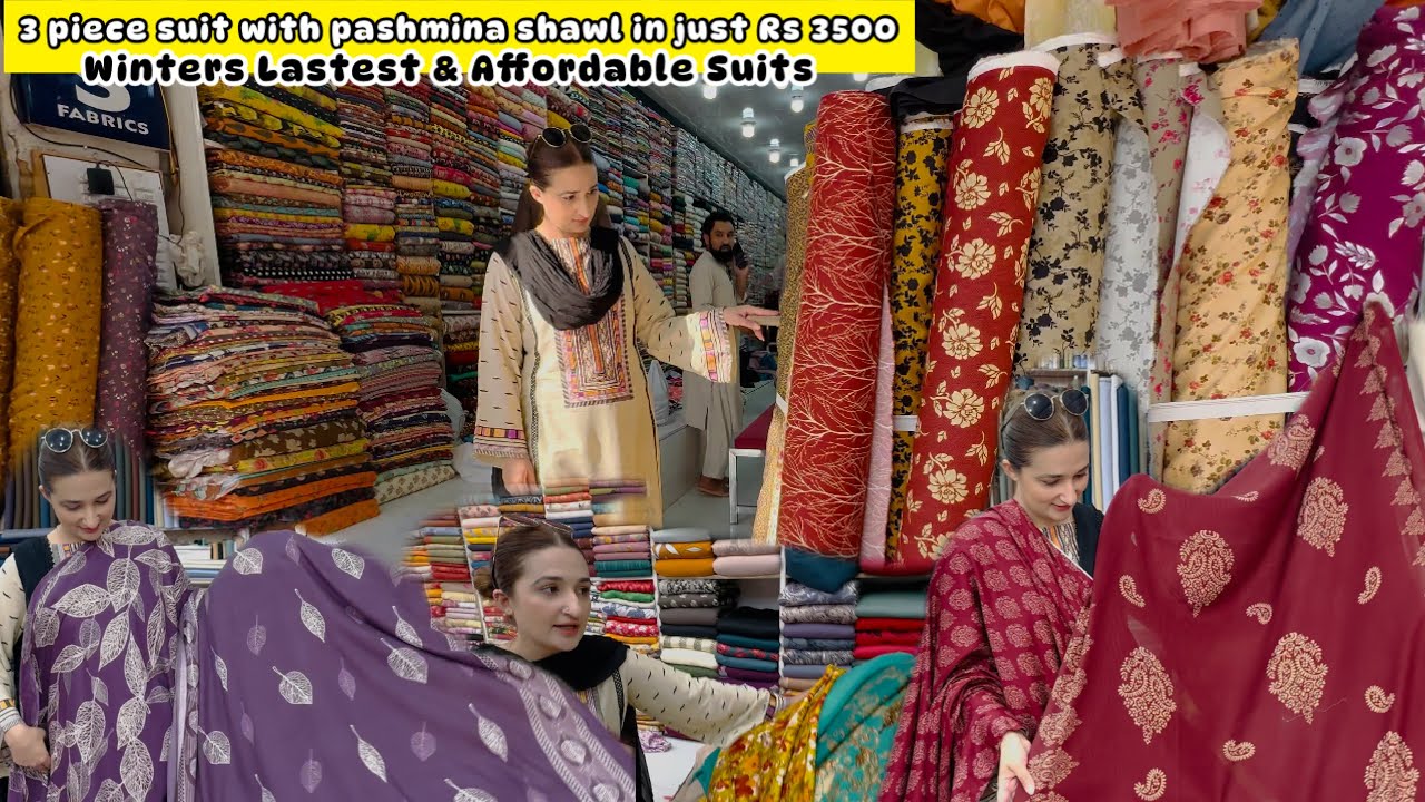 Winters Latest & Affordable 3 piece Suits in just Rs 3500 || winter Fabric Hunt From Local Market
