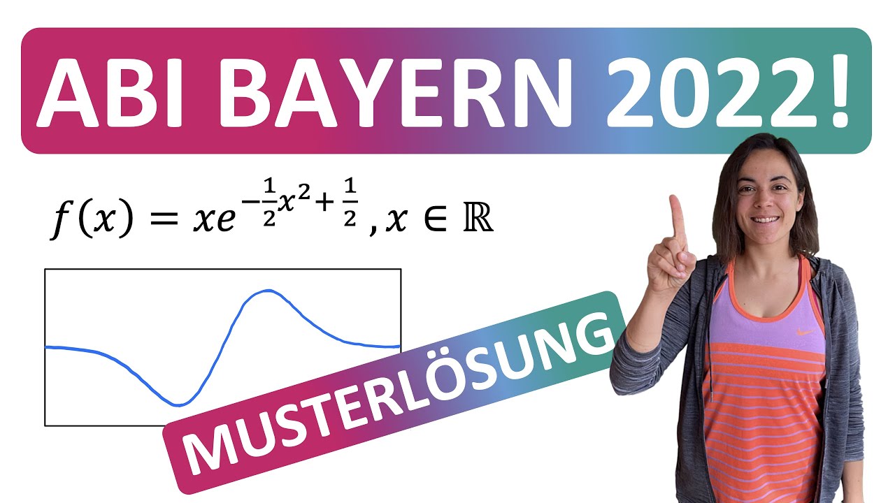 🦊 Lösung Abi 2022 | Mathe Abitur Bayern Analysis Gruppe 2 | Prüfungsteil B | Musterlösung e-Funktion
