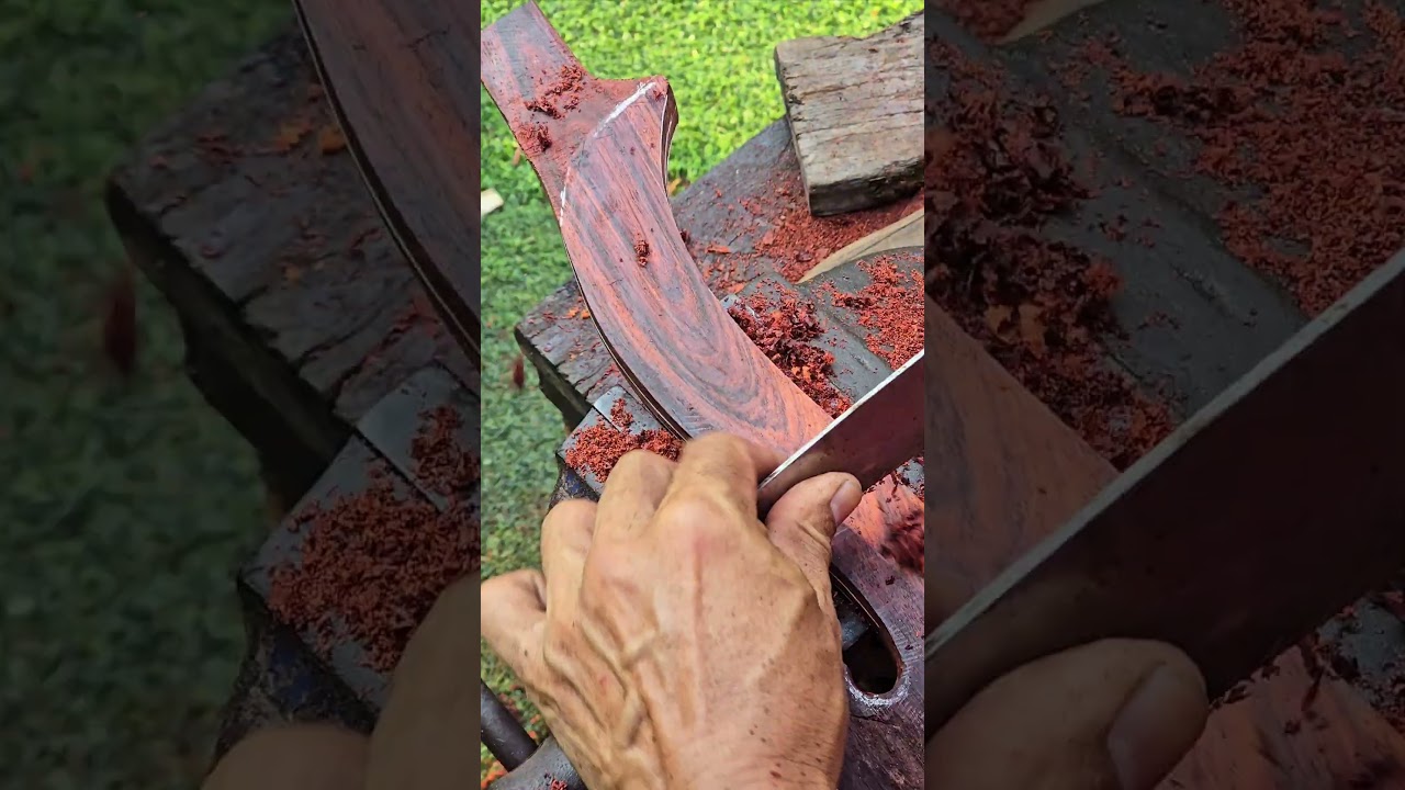 Siamese rosewood axe handle