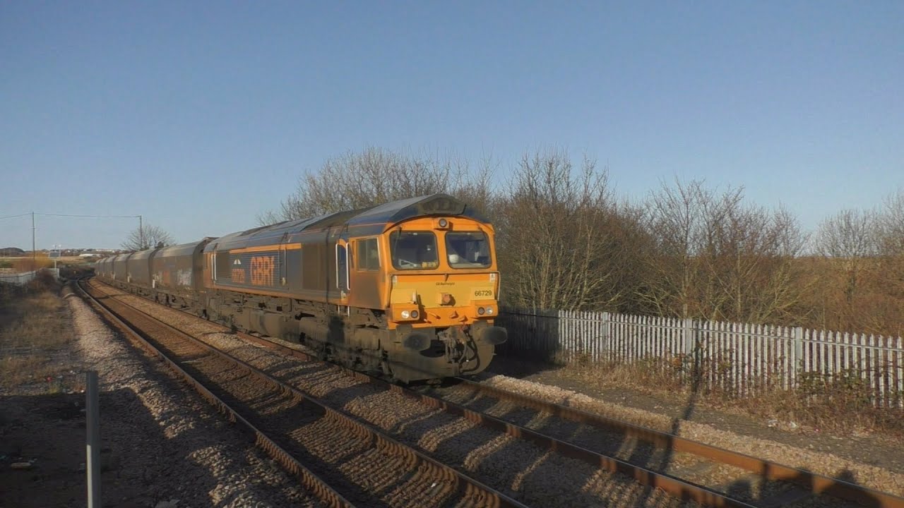 Trains Along the Durham Coast Line 21/01/2022