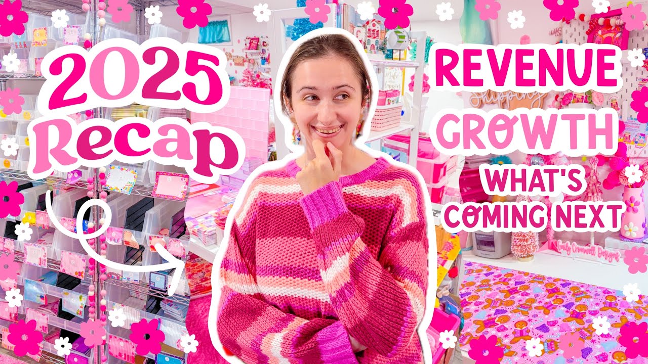 My 2025 Small Business Recap ✨ Revenue, Growth & Lessons Learned 🩷
