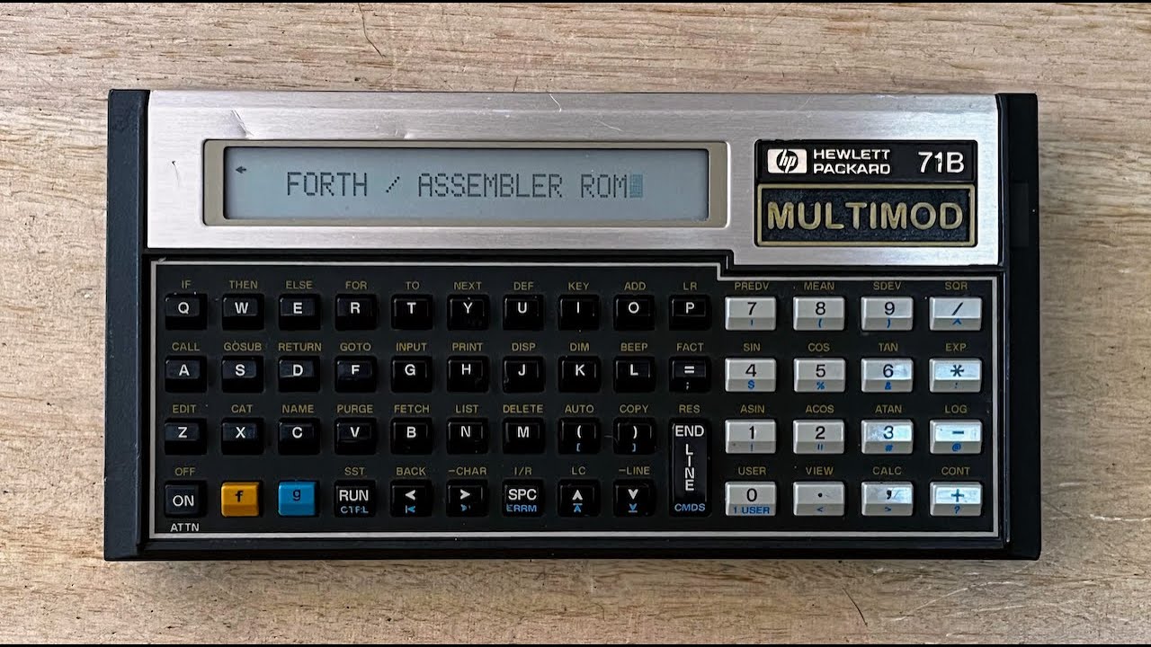 HP 71B - FORTH/Assembler ROM from 1984