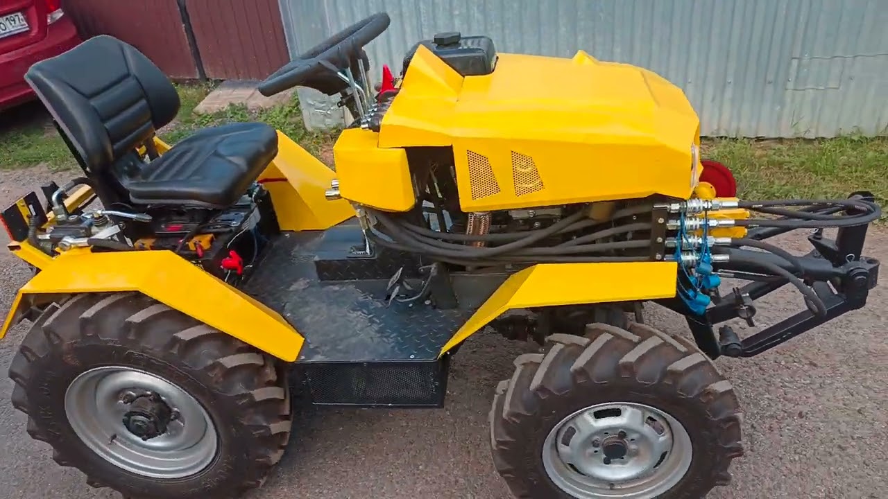 самодельный МТ 4×4 начало испытаний