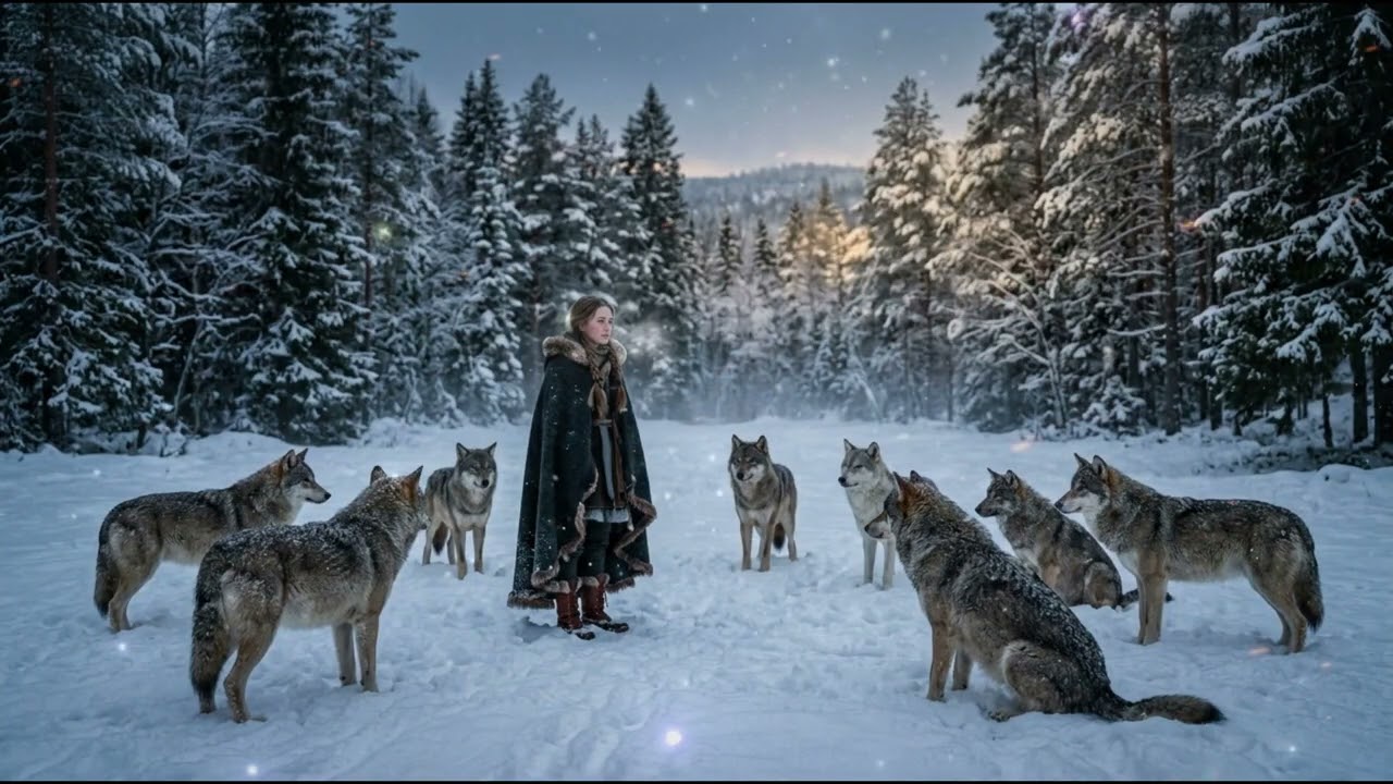 The Wolf Pack Surrounded Her in the Snow — But None of Them Attacked