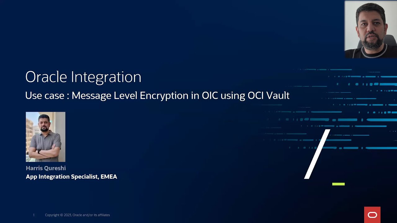 Oracle Integration - Message Level Encryption using OCI Vault