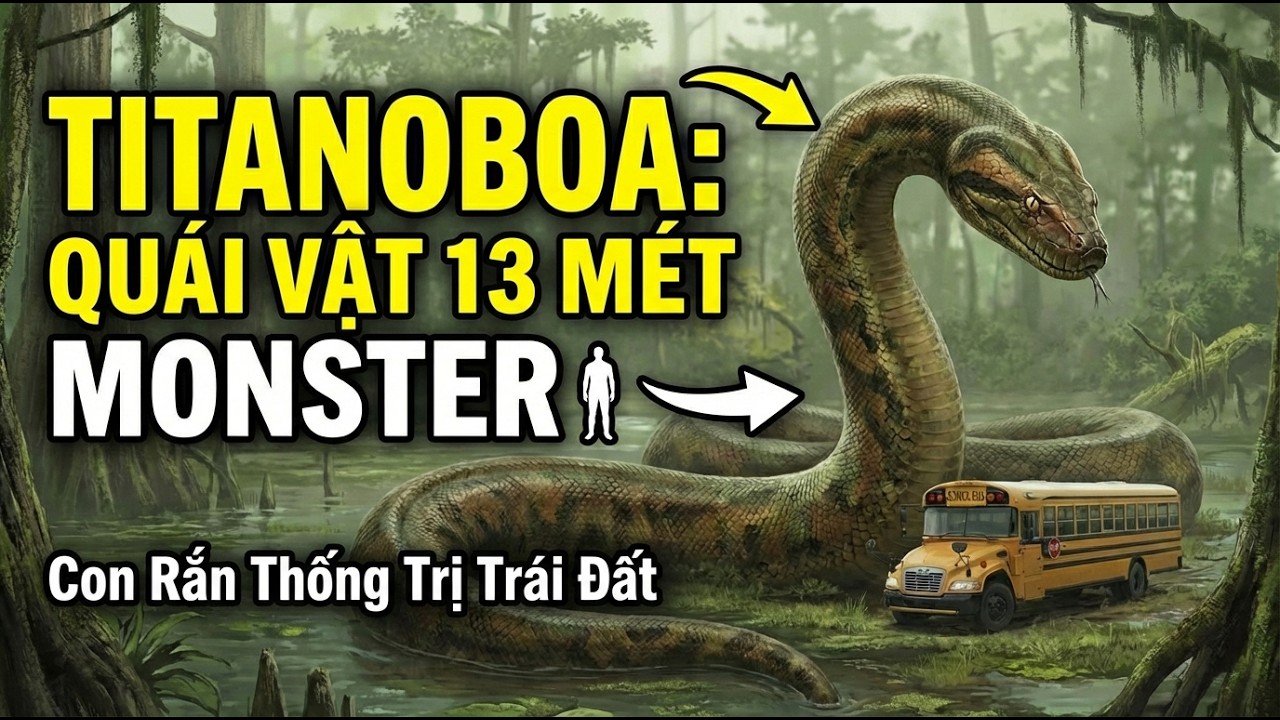 Titanoboa – Con Rắn 13 Mét Từng Thống Trị Trái Đất | HoangAnhLife