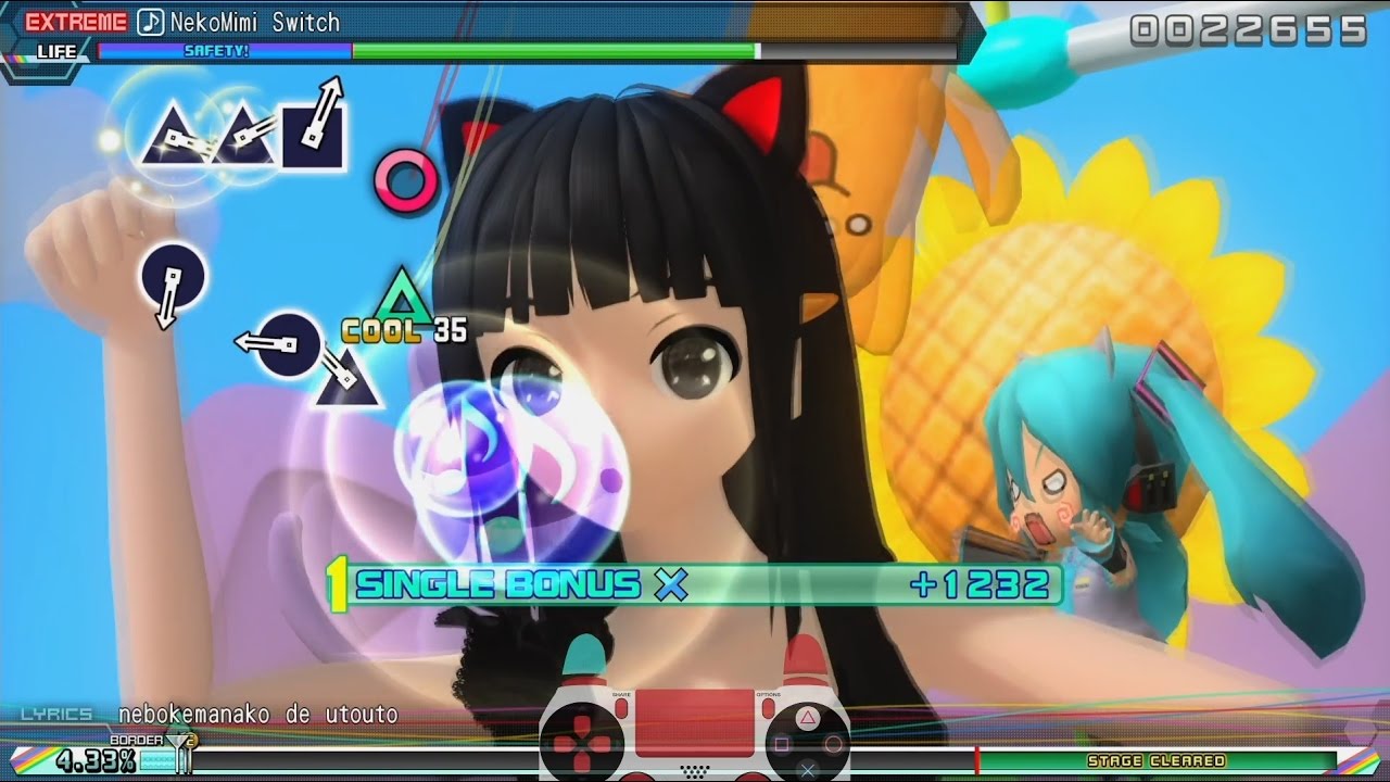 【Score Attack】「Nekomimi Switch」 ねこみみスイッチ  【 Project Diva Future Tone PS4 】